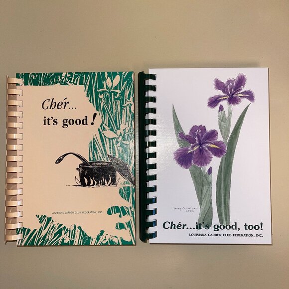 Cajun Cookbooks Set of 2 Louisiana Garden Club Federation Cher It's Good! & Too! - Picture 1 of 10
